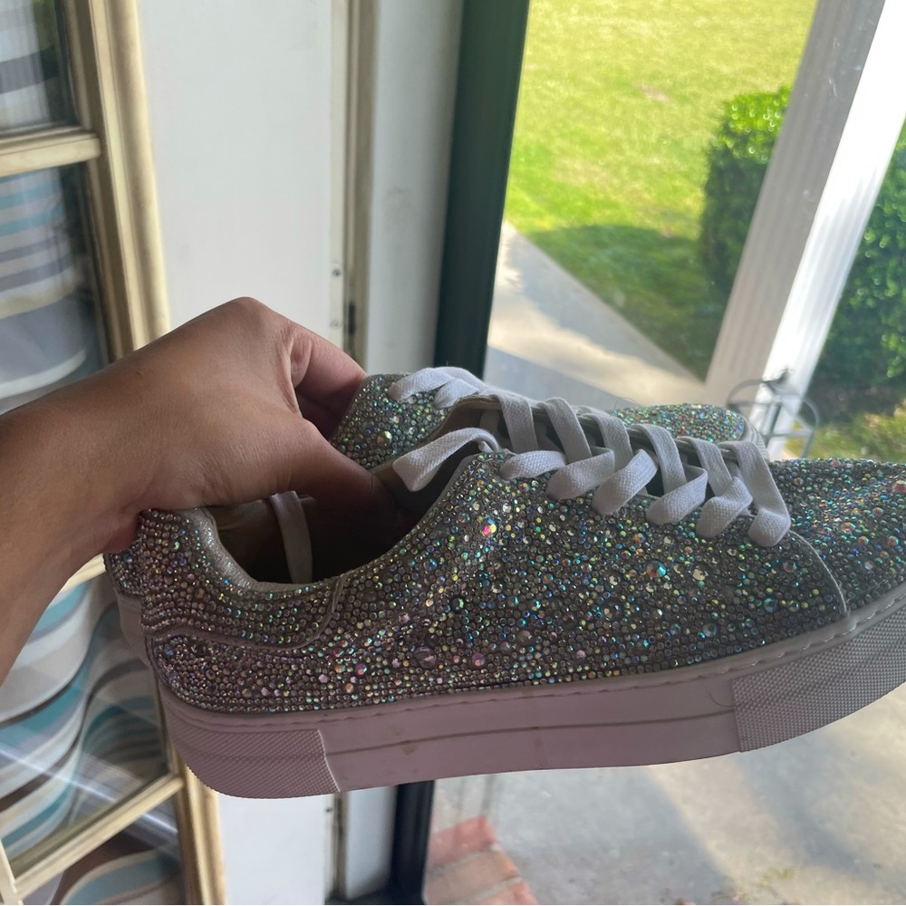 Beaty Johnson sparkly sneakers barely worn twice!